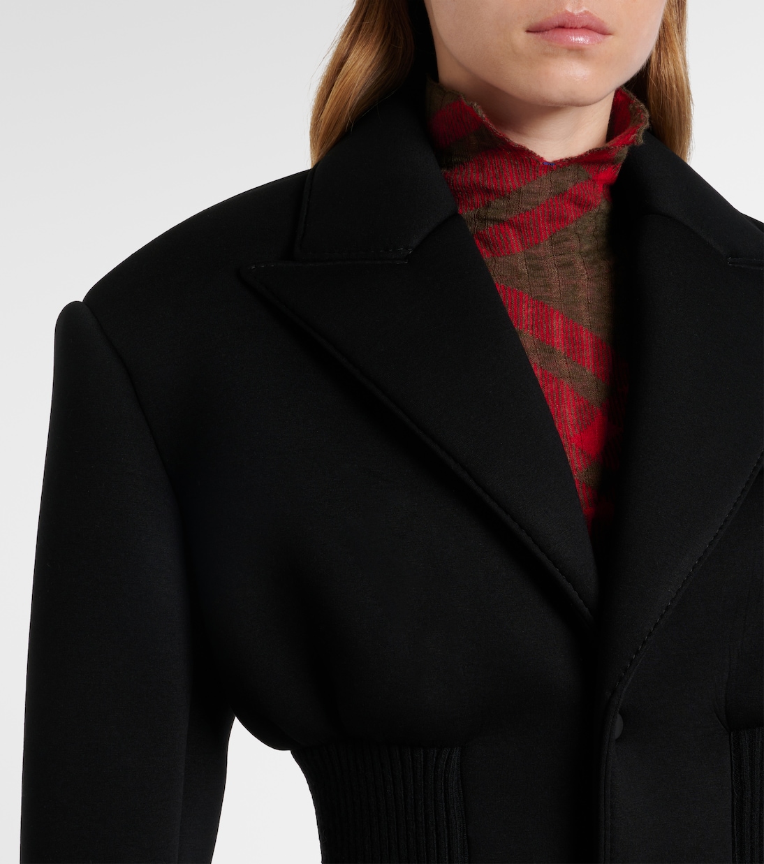 Abrigo Bonded de botonadura simple | Wardrobe.NYC