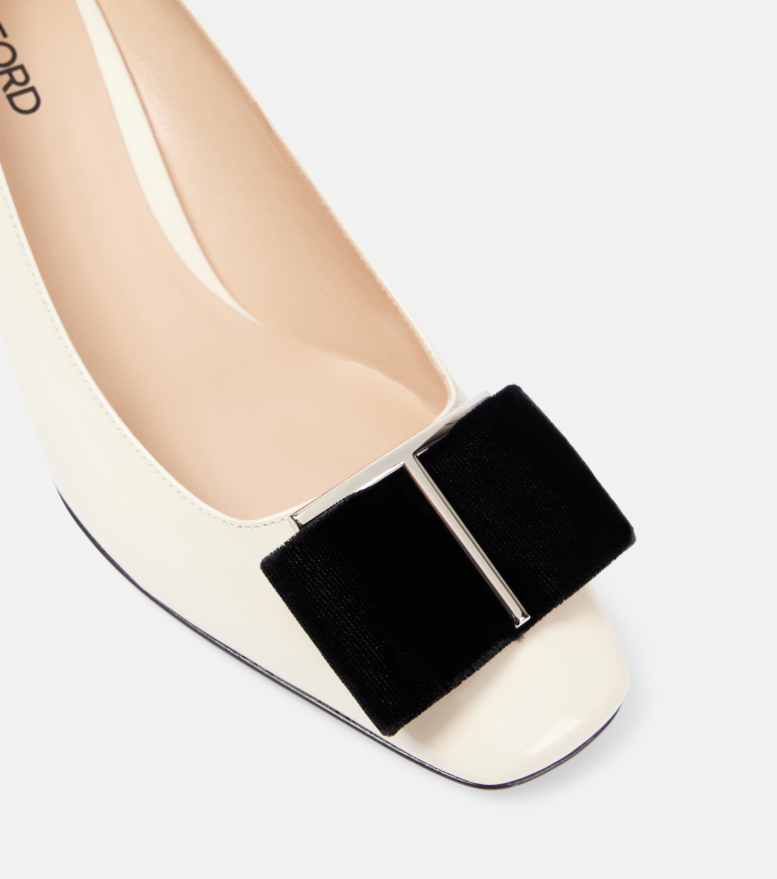 Audrey 55 bow-detail patent leather pumps | Tom Ford