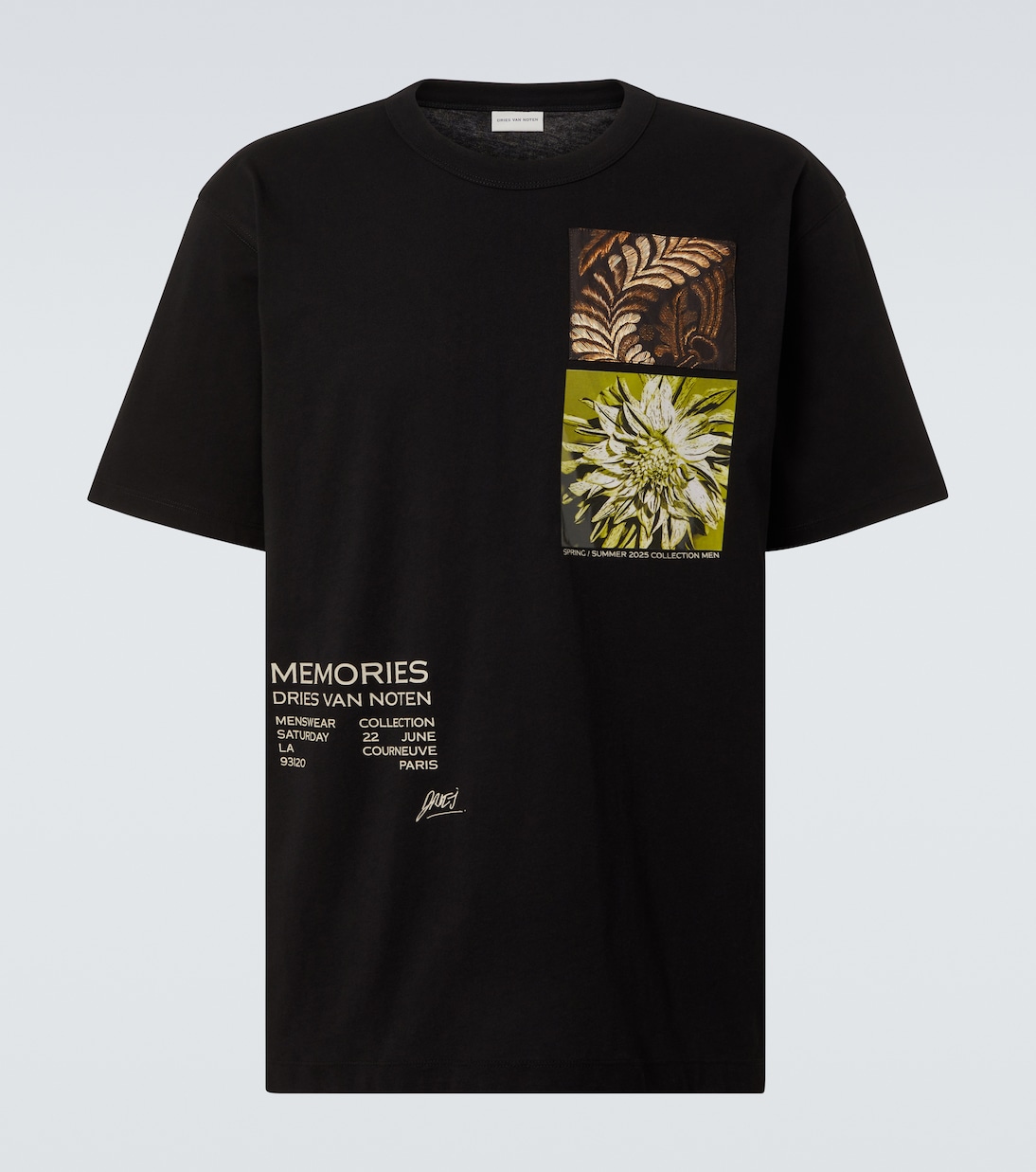 Printed cotton jersey T-shirt | Dries Van Noten