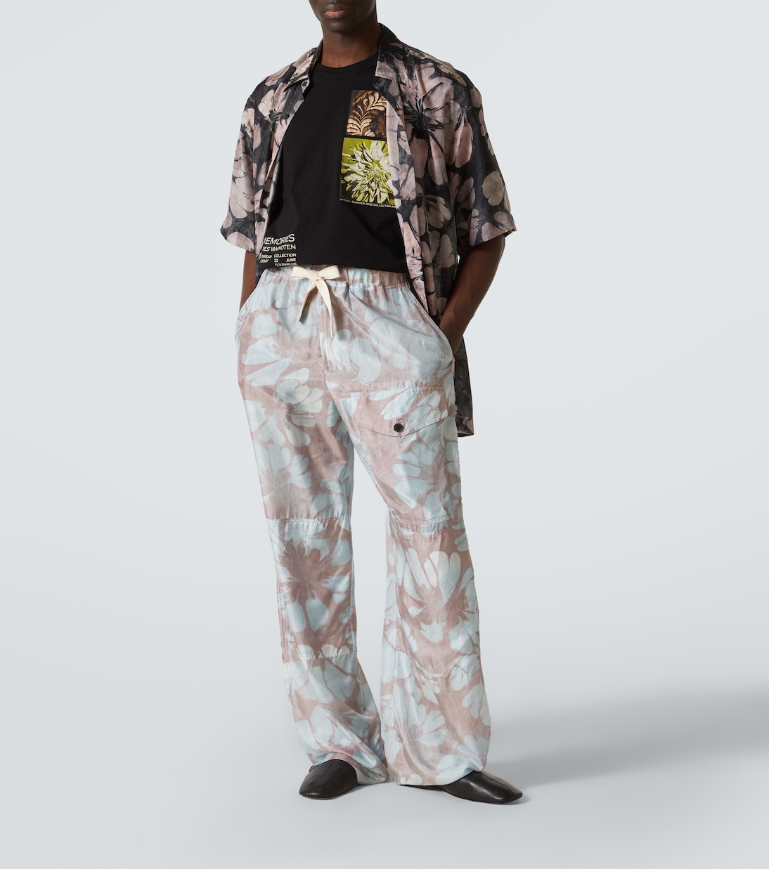 Printed cotton jersey T-shirt | Dries Van Noten
