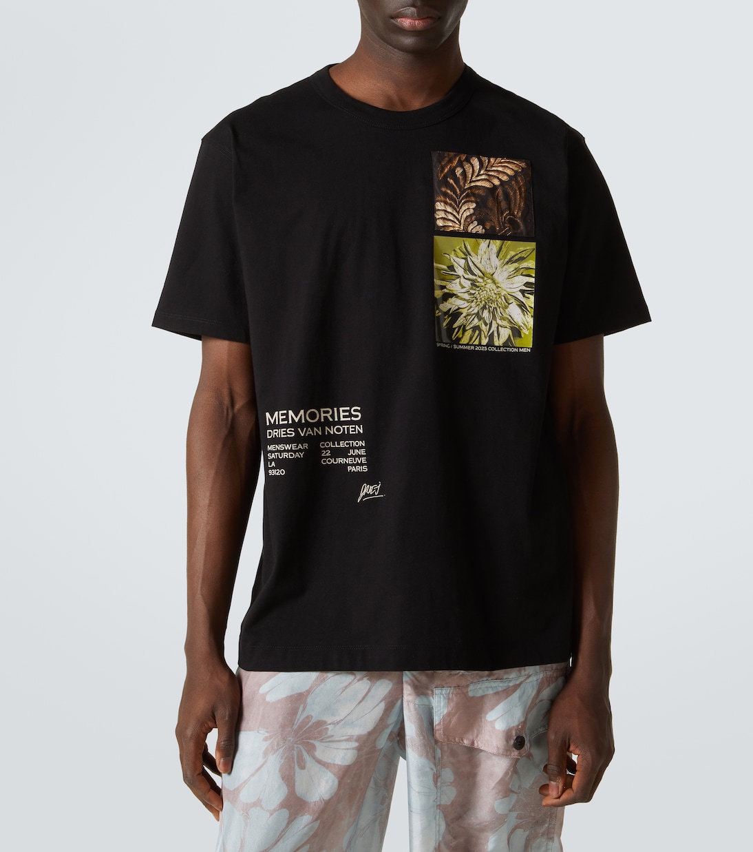 Printed cotton jersey T-shirt | Dries Van Noten