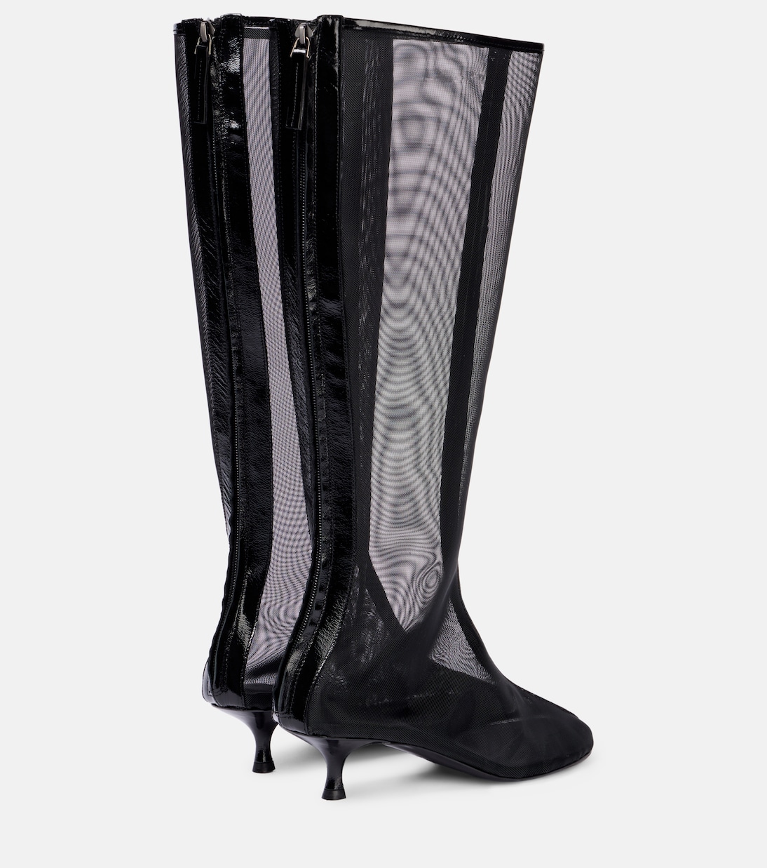 Stiefel Vapour aus Mesh mit Leder | Christopher Esber