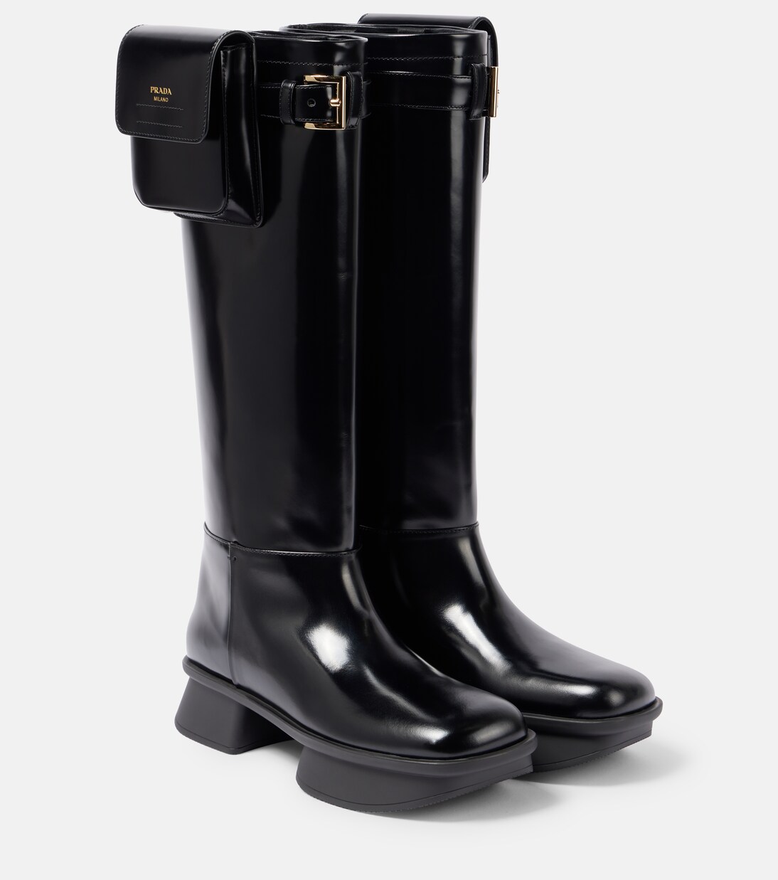 Botas altas Equal de charol | Prada