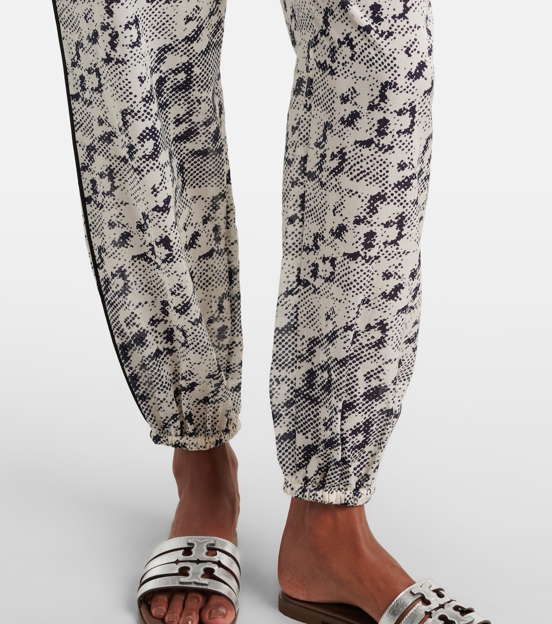 Bedruckte Palazzo-Hose aus Seide und Baumwolle | Tory Burch