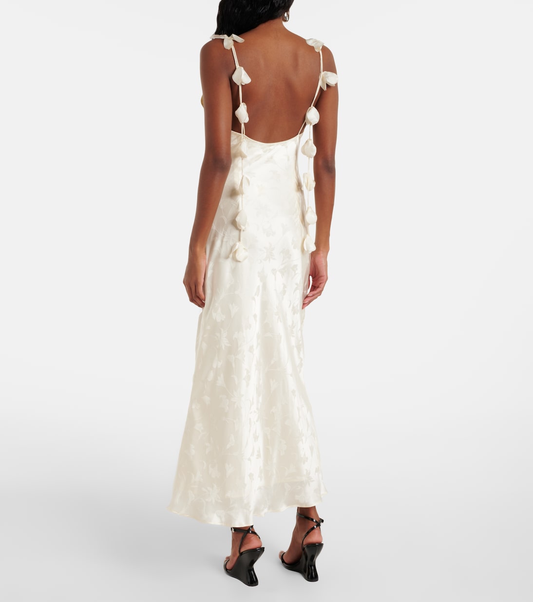 Bridal Maxikleid aus Jacquard | Rotate