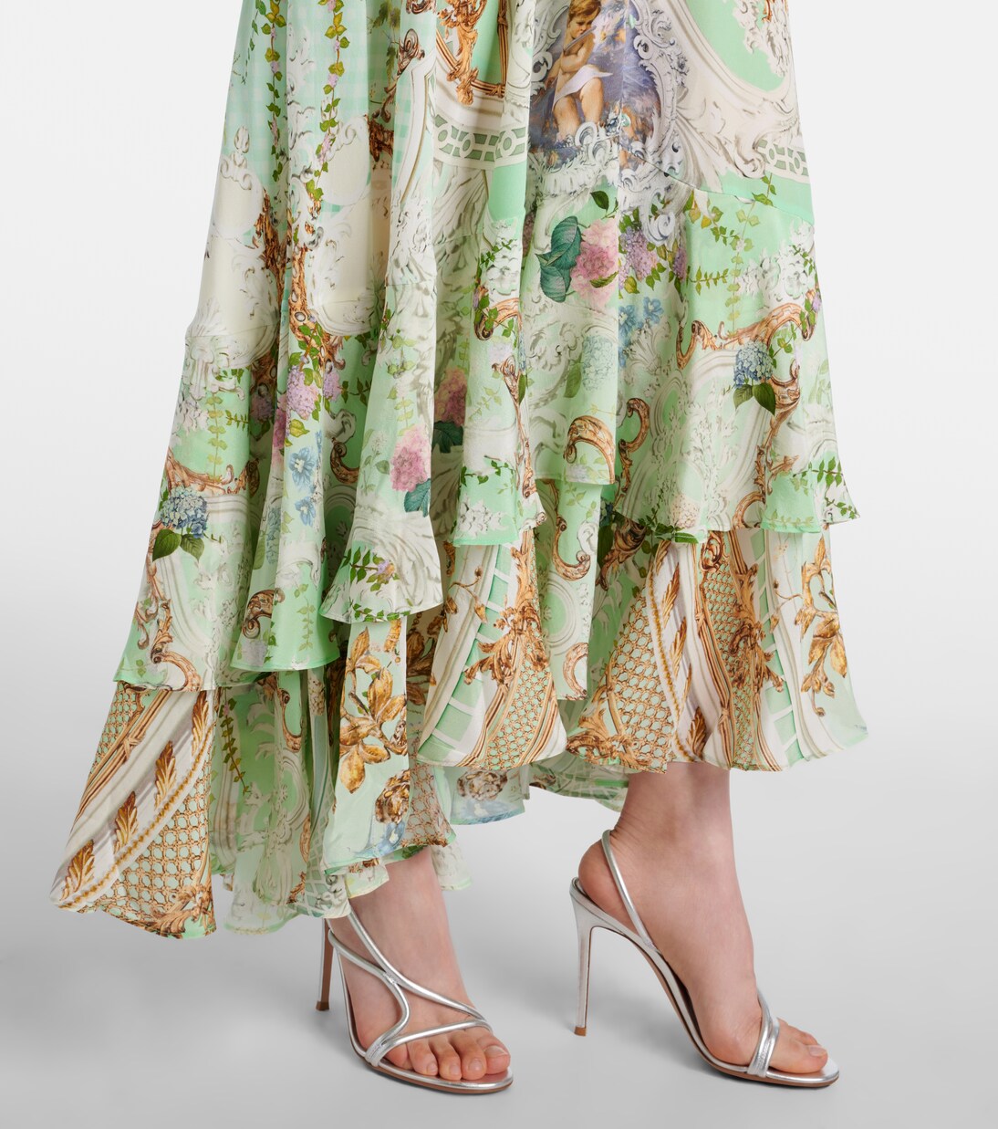 Crystal-embellished silk maxi dress | Camilla