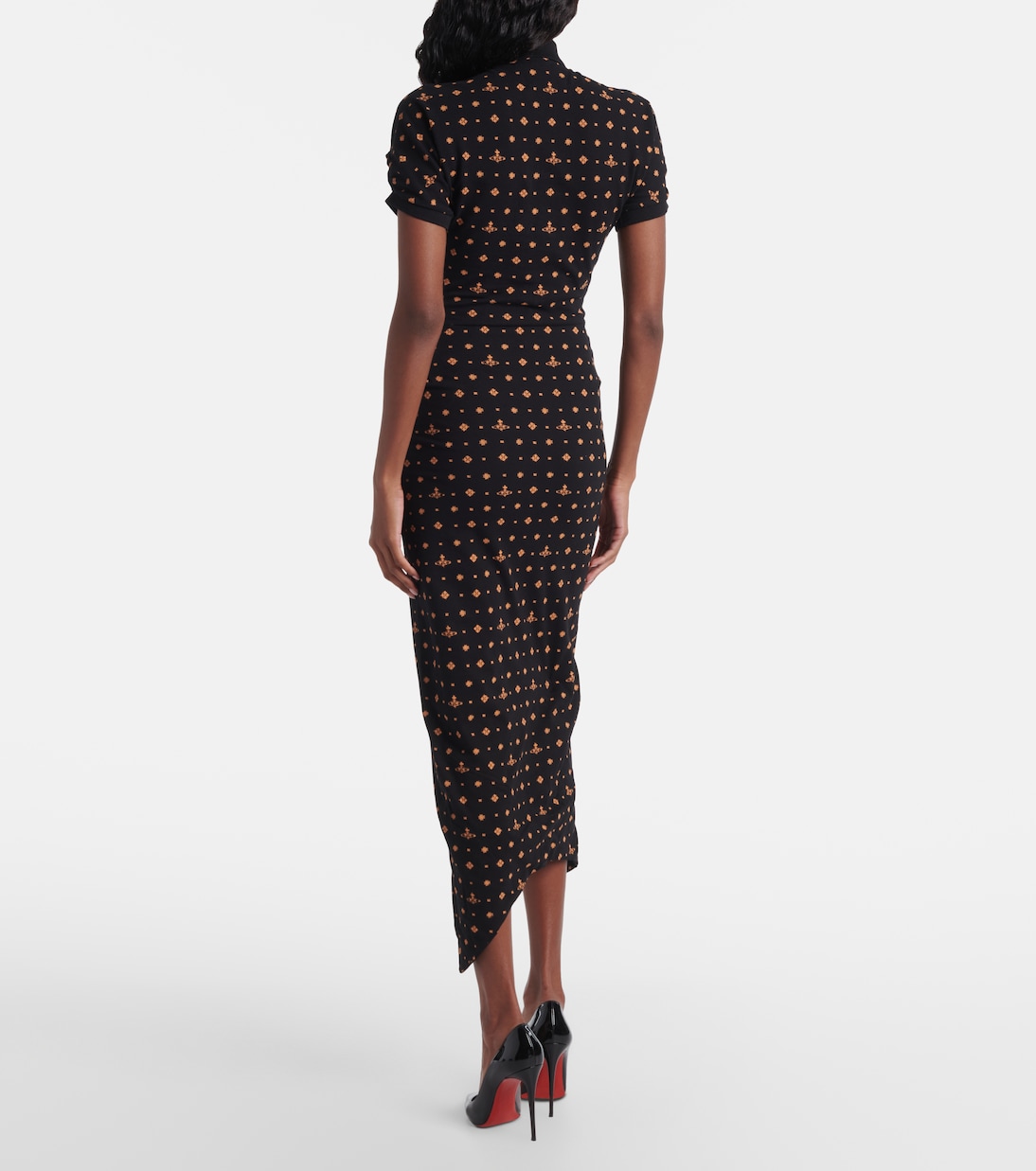 Pulling draped cotton midi dress | Vivienne Westwood
