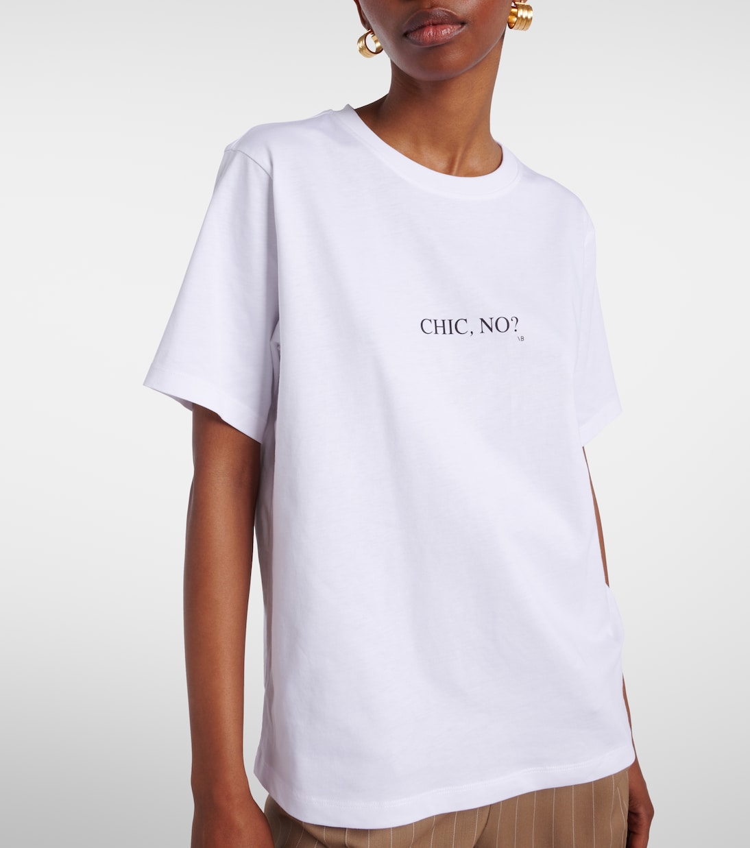 T-Shirt aus Baumwoll-Jersey | Victoria Beckham