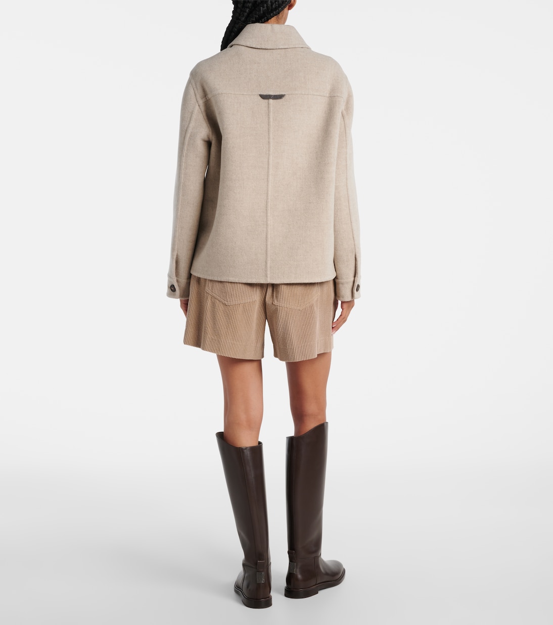 Hemdjacke aus Wolle und Kaschmir | Brunello Cucinelli