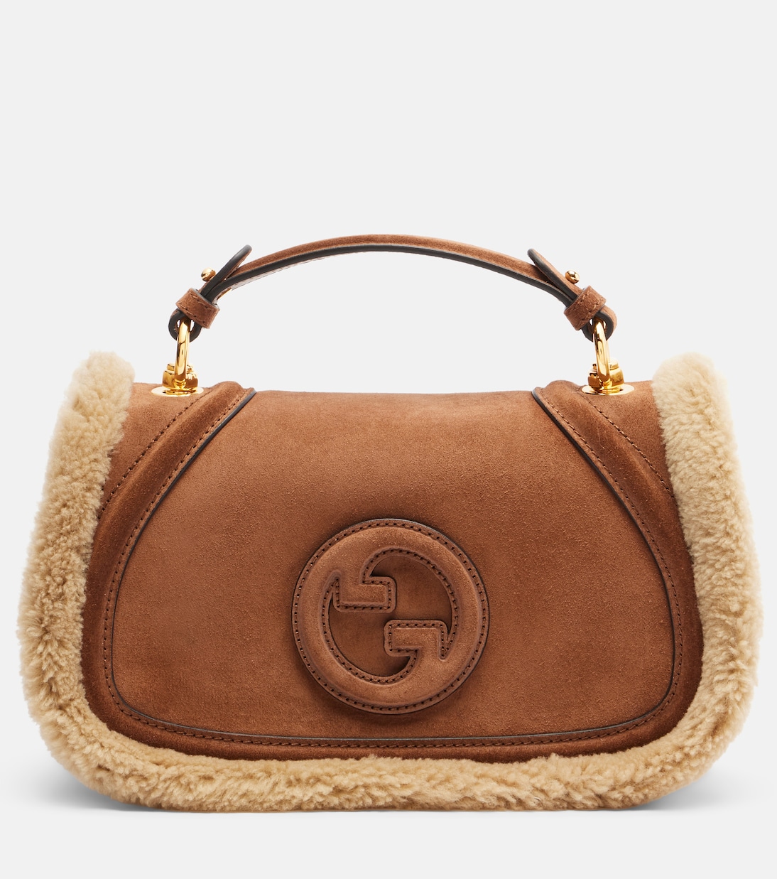 Gucci Blondie Medium suede top-handle bag | Gucci