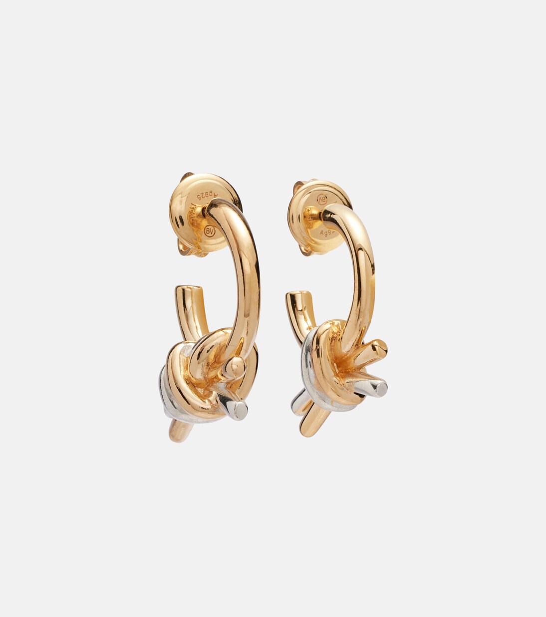 Boucles d’oreilles Knot en plaqué or | Bottega Veneta