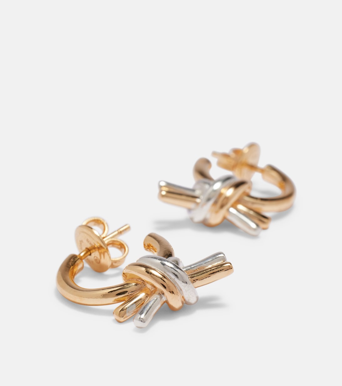 Boucles d’oreilles Knot en plaqué or | Bottega Veneta