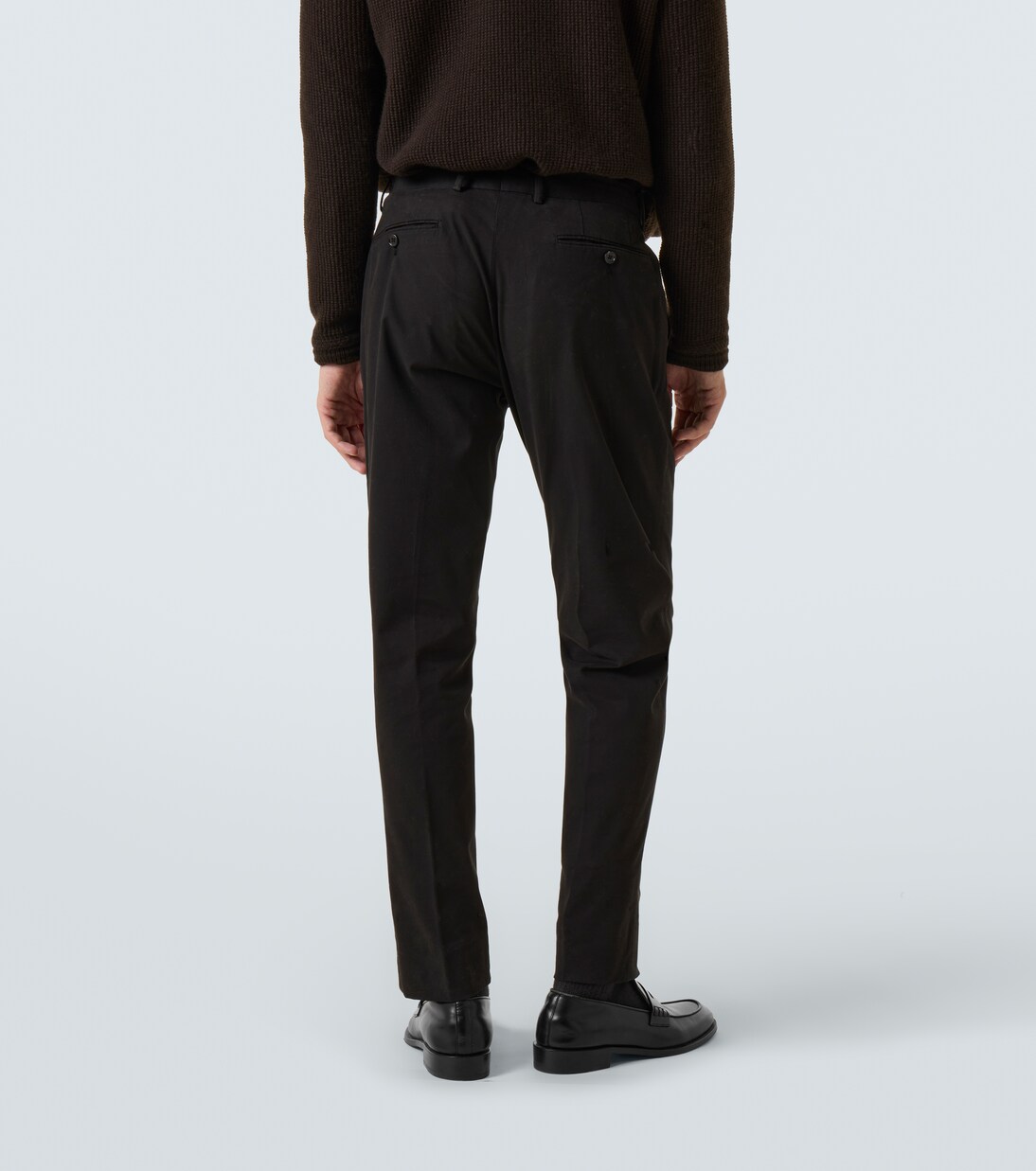 Cotton-blend slim pants  | Zegna