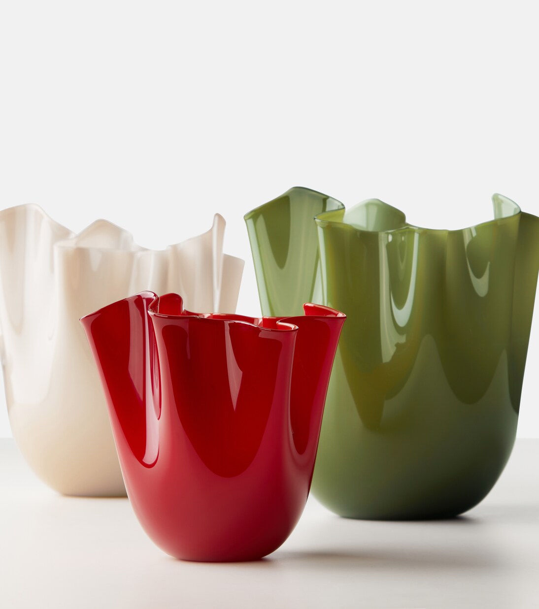 Fazzoletto Murano glass vase by Fulvio Bianconi and Paolo Venini | Venini