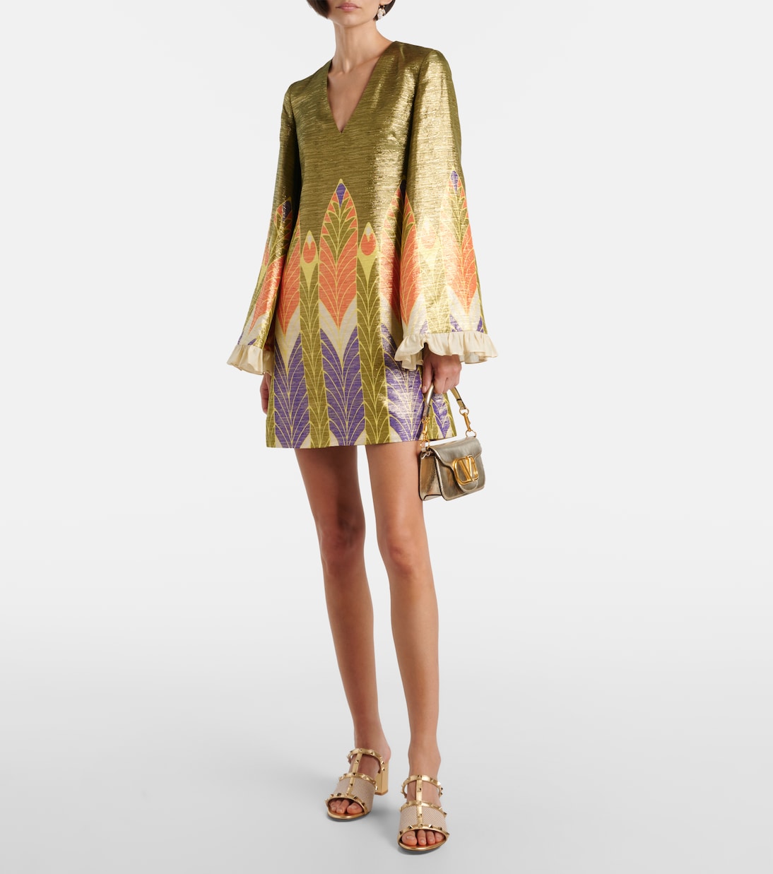 Rockstud 80 leather-trimmed mules | Valentino Garavani