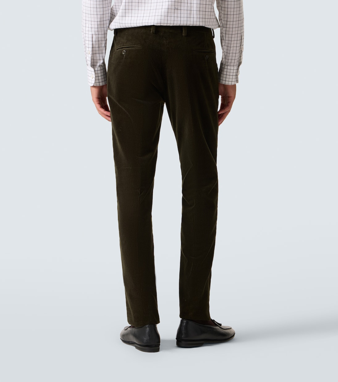 Cotton corduroy straight pants | Rubinacci