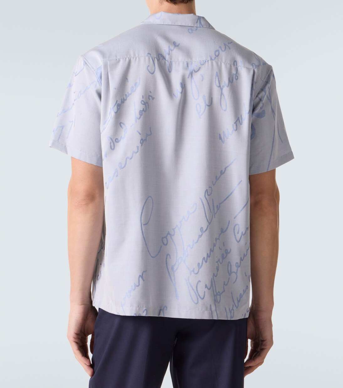 Printed cotton, wool, and silk bowling shirt | Berluti