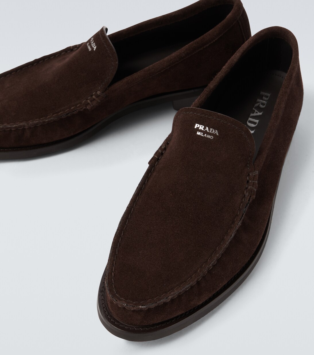Loafers aus Veloursleder | Prada