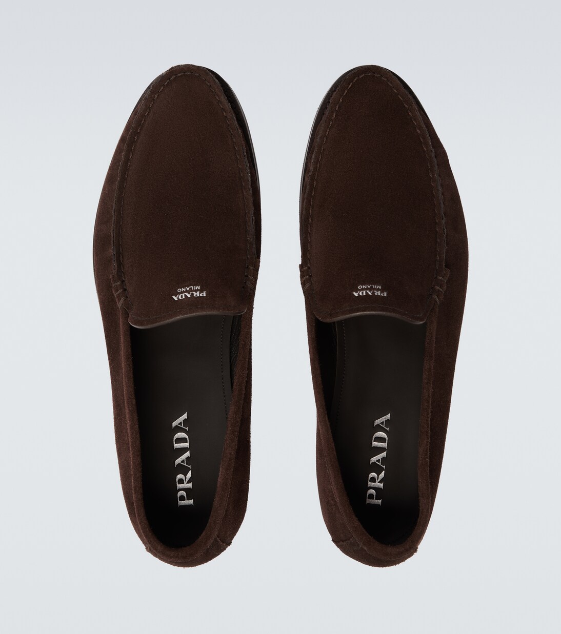 Loafers aus Veloursleder | Prada