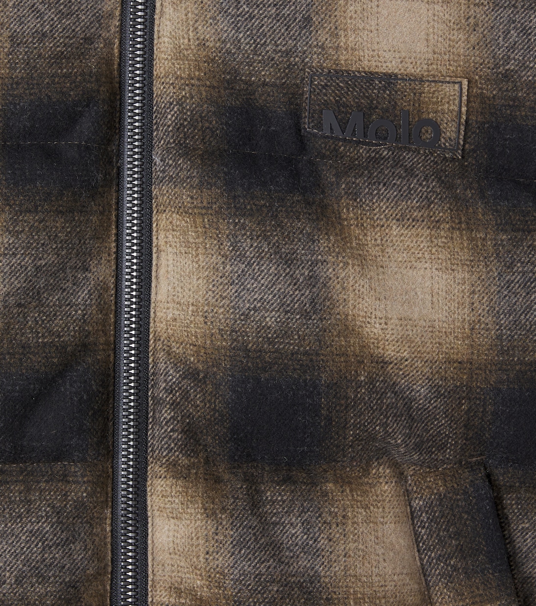 Hilo checked puffer jacket | Molo