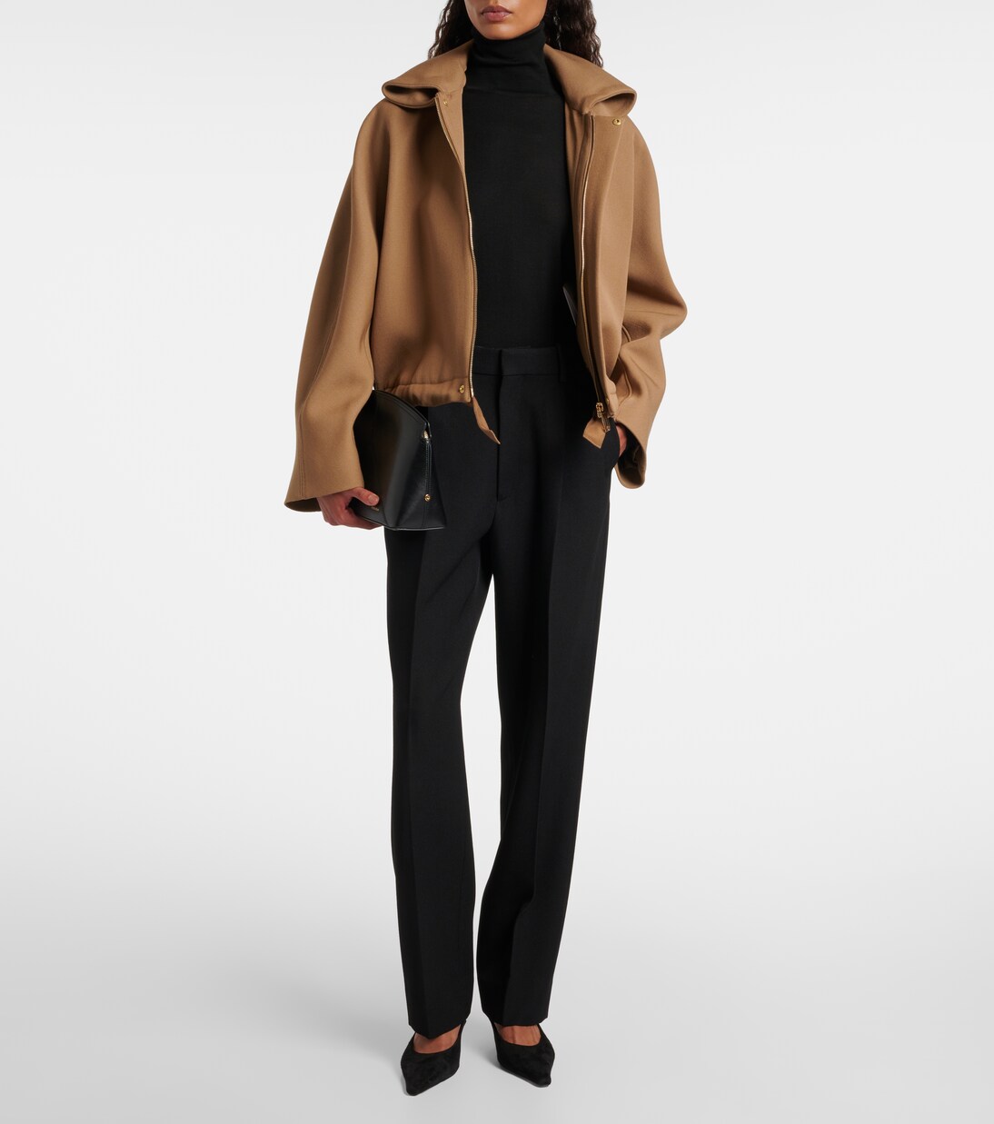 Gerade High-Rise-Hose aus Schurwolle | Victoria Beckham