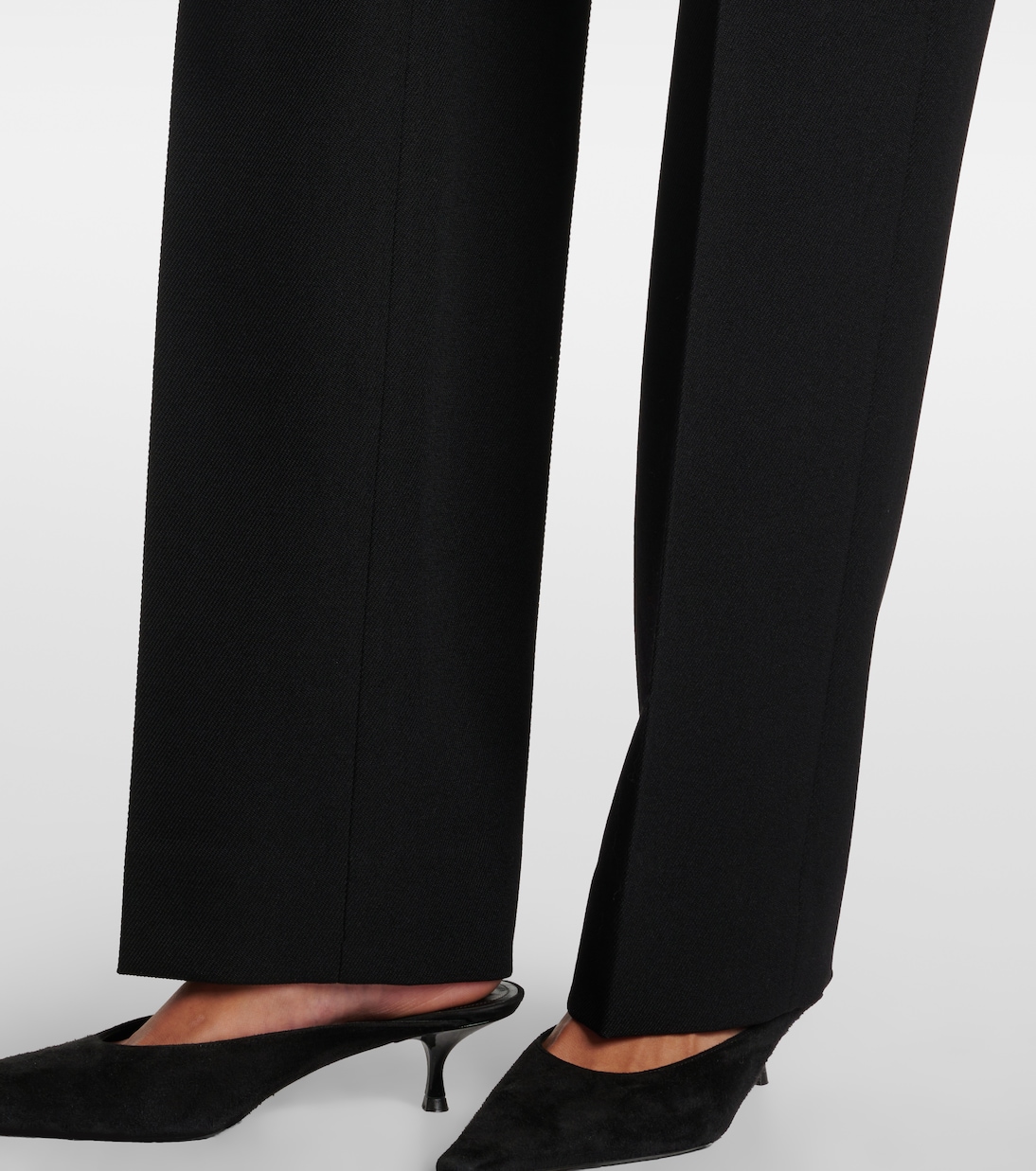 Gerade High-Rise-Hose aus Schurwolle | Victoria Beckham