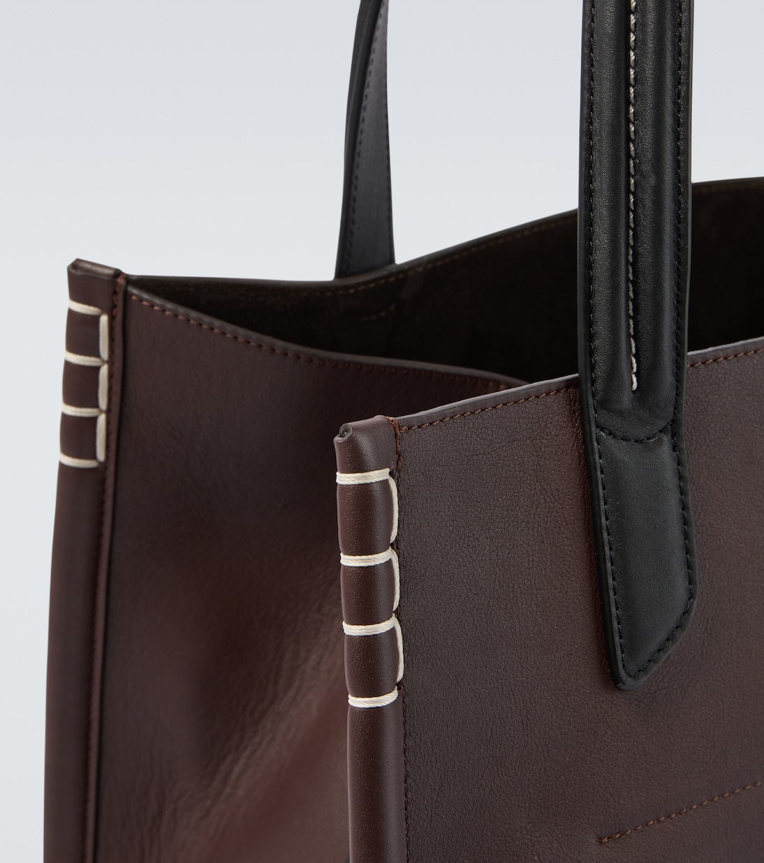 Loafer Cabas leather tote bag | JW Anderson