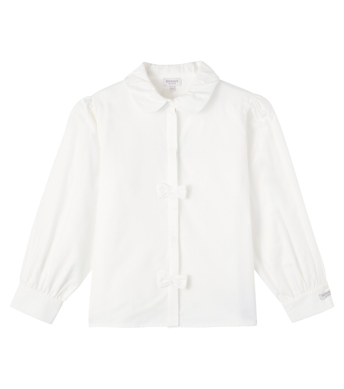 Kresi bow-detail cotton poplin shirt | Donsje