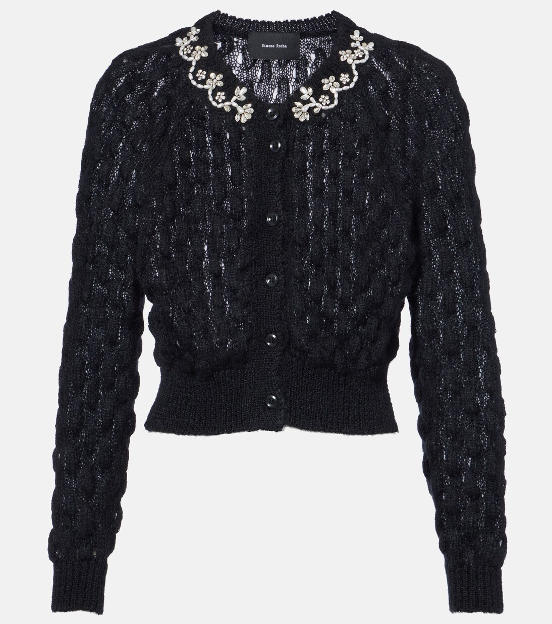 Embellished mohair-blend cardigan | Simone Rocha