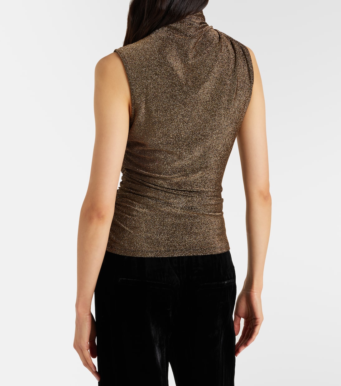Mylie glitter jersey top | Veronica Beard