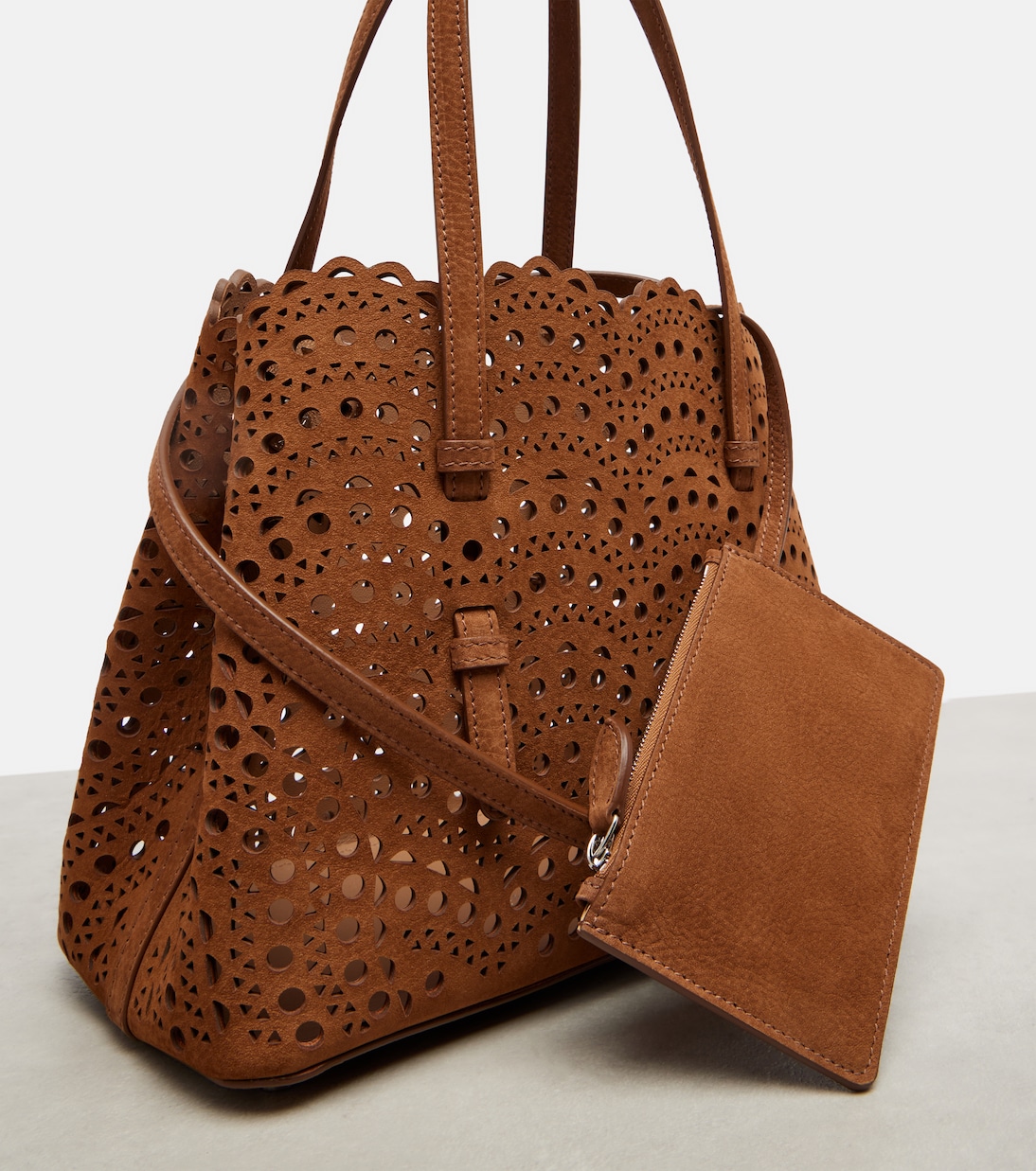 Tote Bag Mina 25 Vienne Wave aus Leder | Alaïa