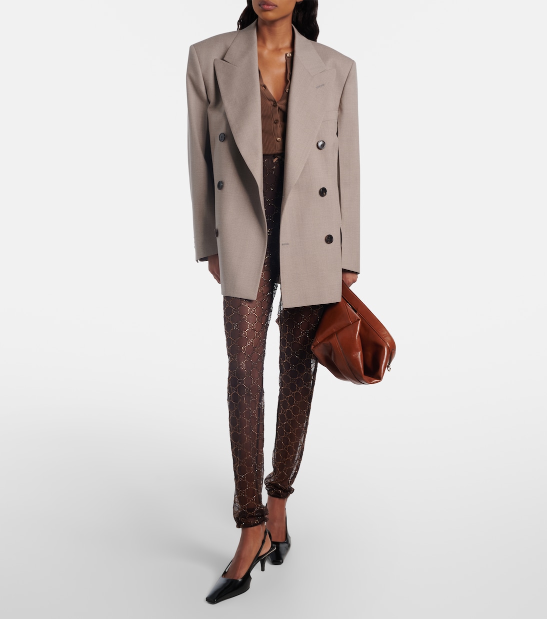 Ribbed-knit cotton Henley shirt | Gucci