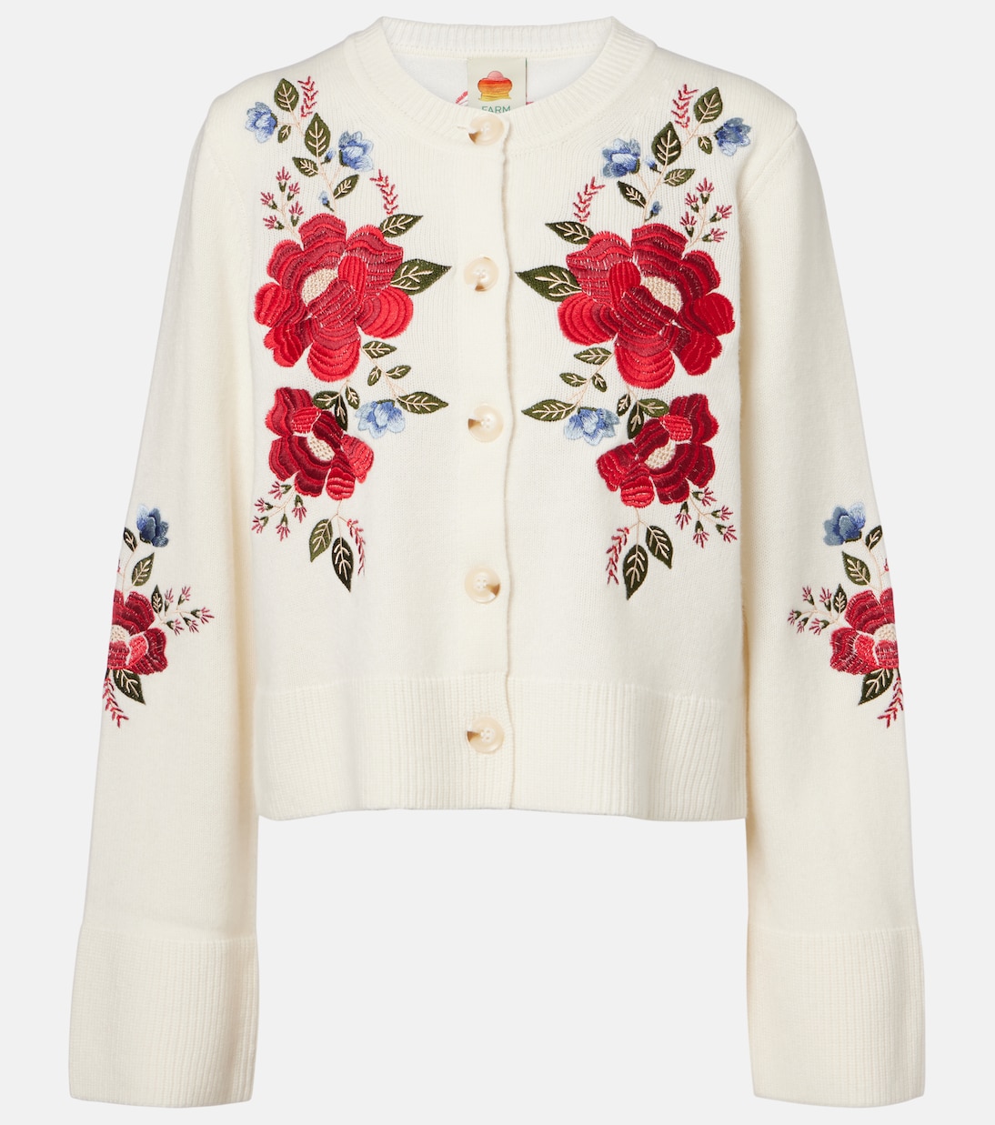 Embroidered wool cardigan | Farm Rio