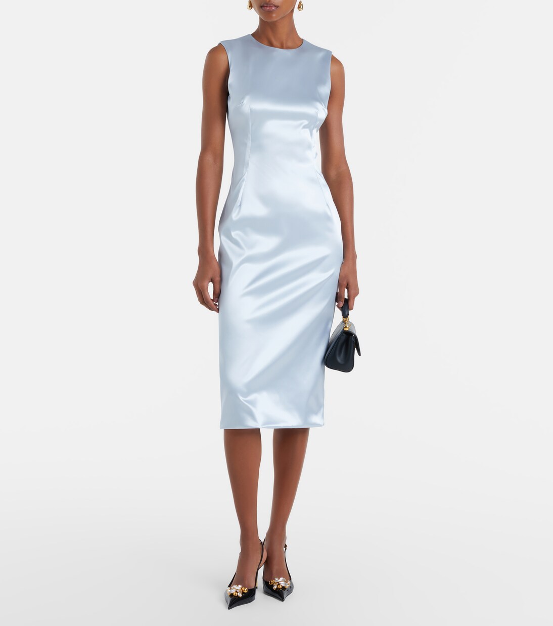 Robe midi en satin | Dolce&Gabbana