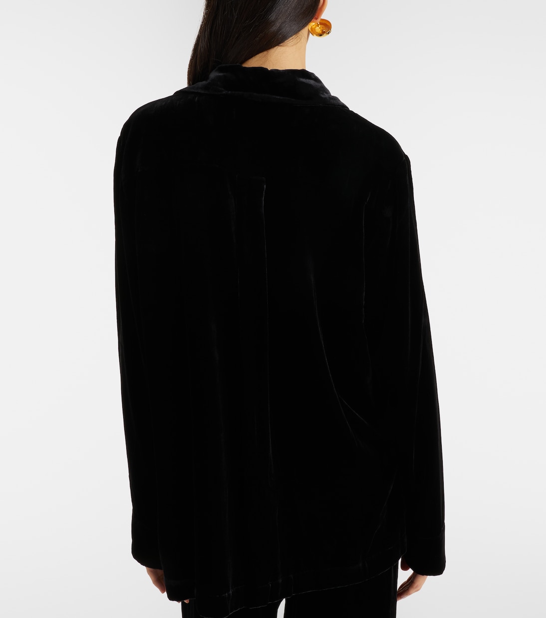 Calabasas velvet shirt | Asceno