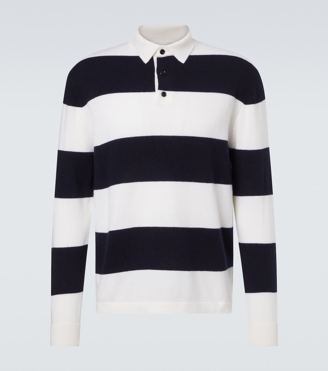 Polo in lana e cashmere a righe | Allude
