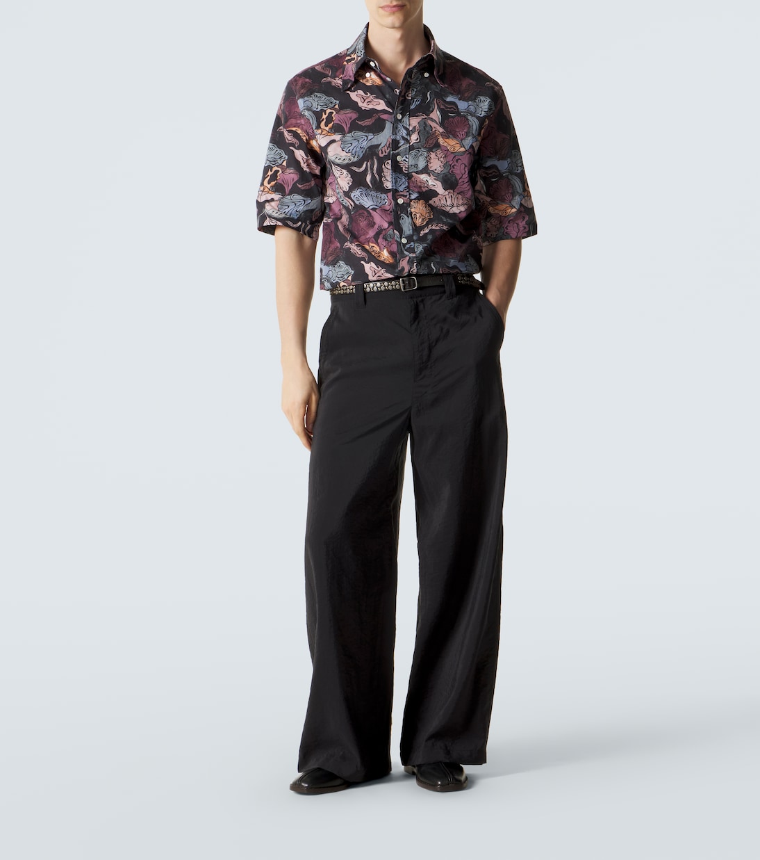 Camicia bowling in cotone con stampa  | Lemaire