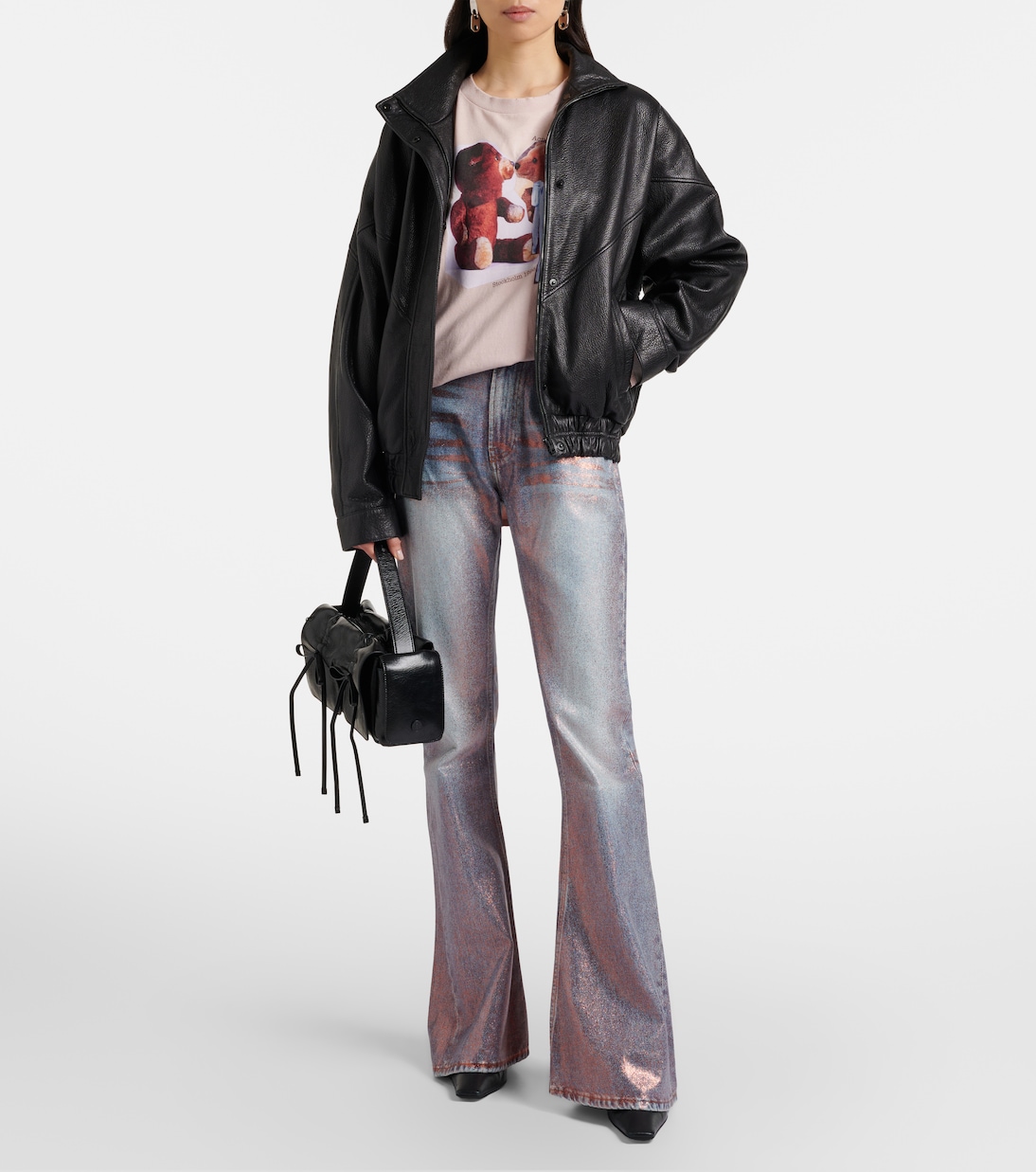 2025F coated bootcut jeans | Acne Studios