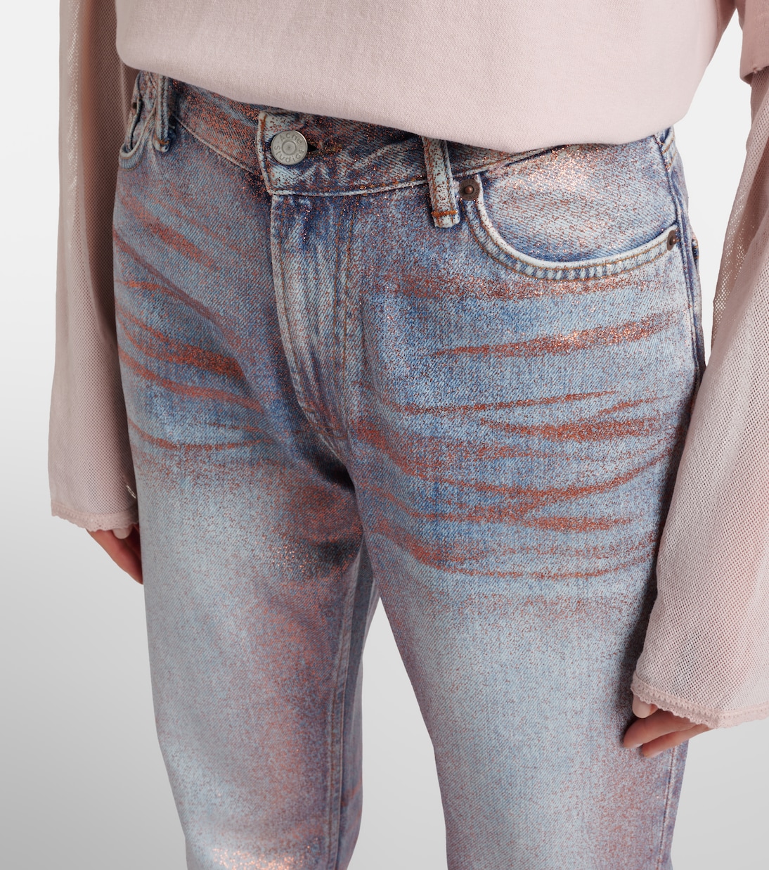 2025F coated bootcut jeans | Acne Studios