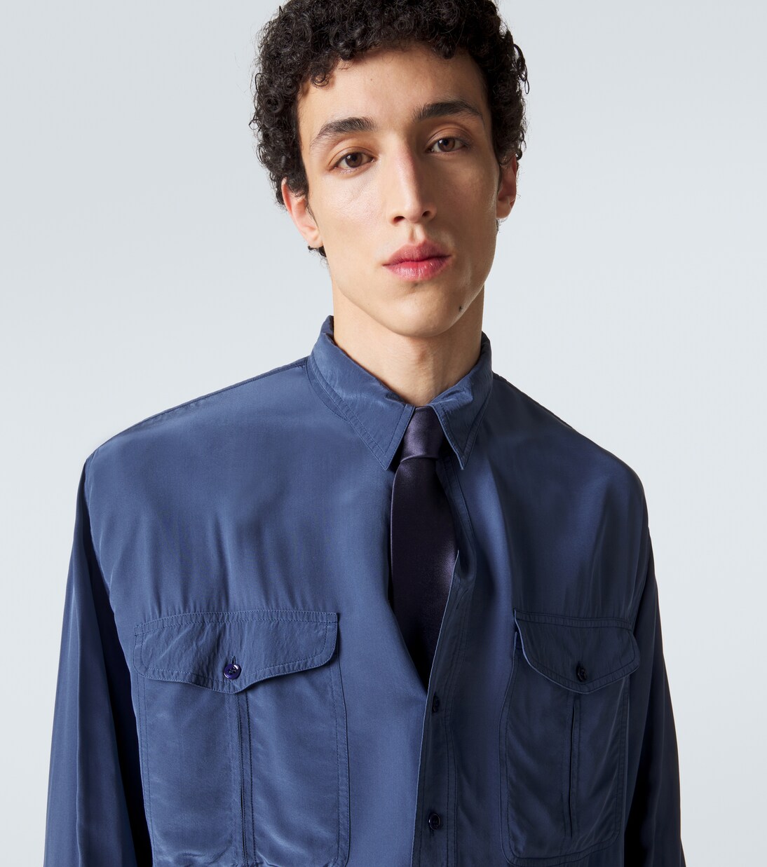 Silk satin tie | Saint Laurent