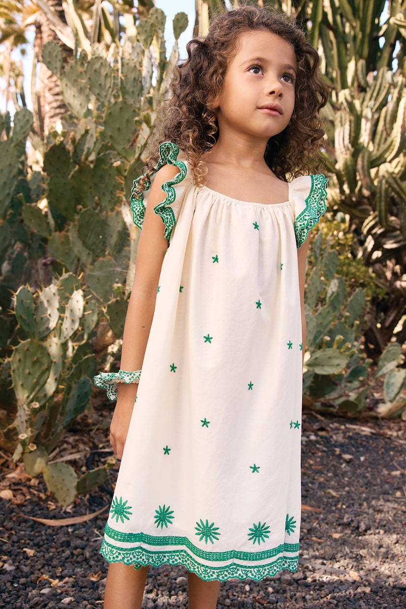 Robe brodée en coton | Bonton