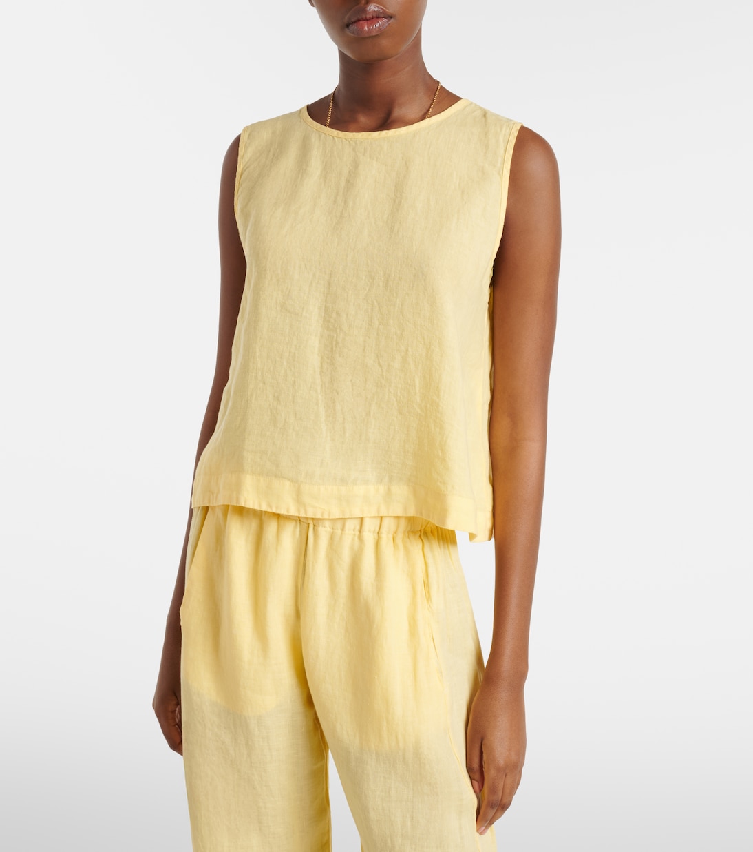 Top Maxine aus Leinen | Velvet