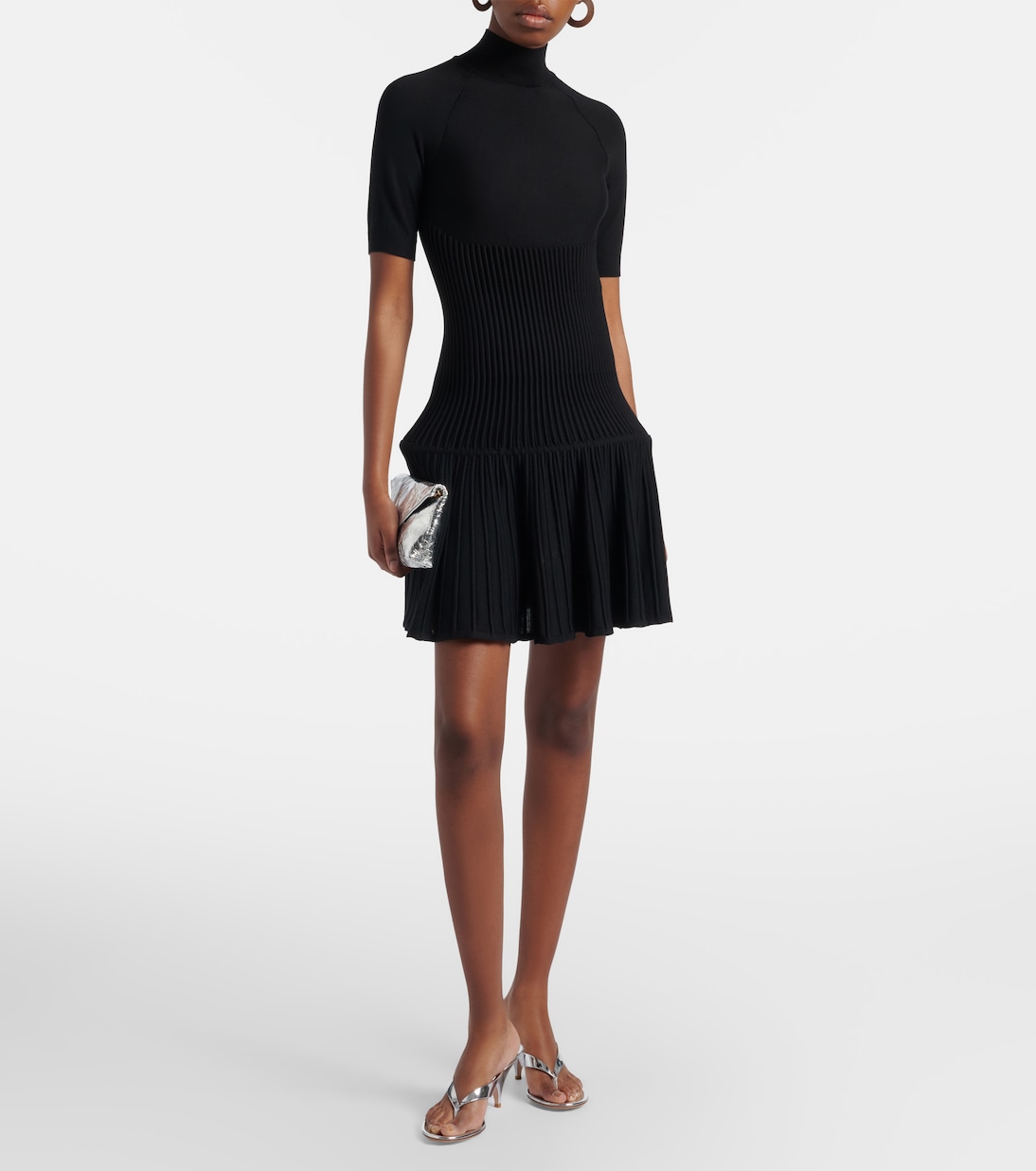 Mules Sofia en cuir métallisé | Gianvito Rossi