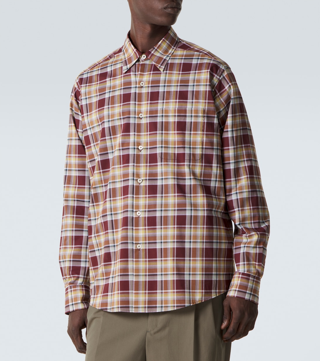 Plaid cotton shirt | Prada