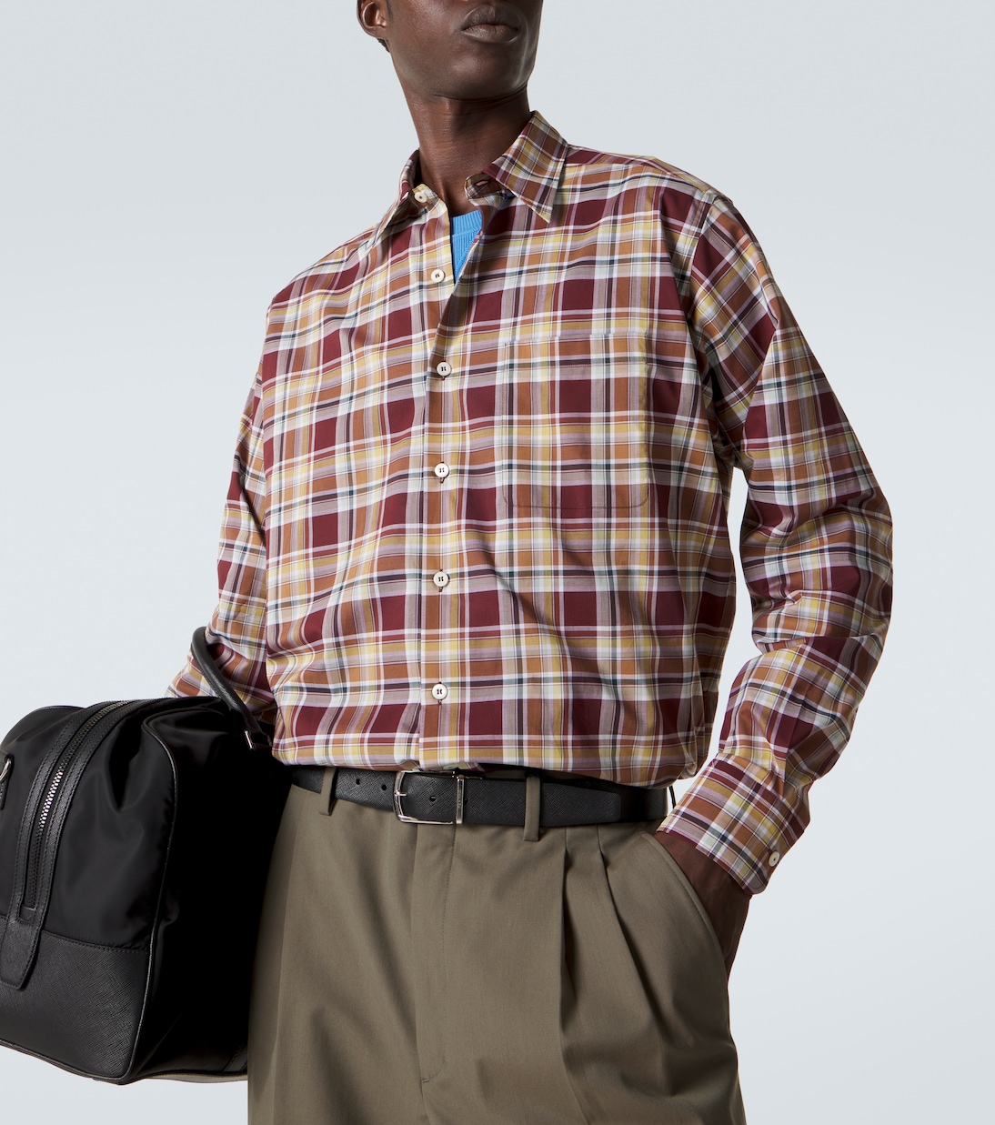 Plaid cotton shirt | Prada
