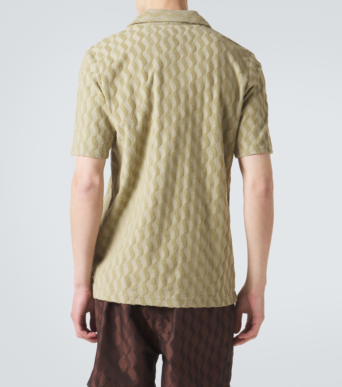 Faustino jacquard terry polo shirt | Frescobol Carioca