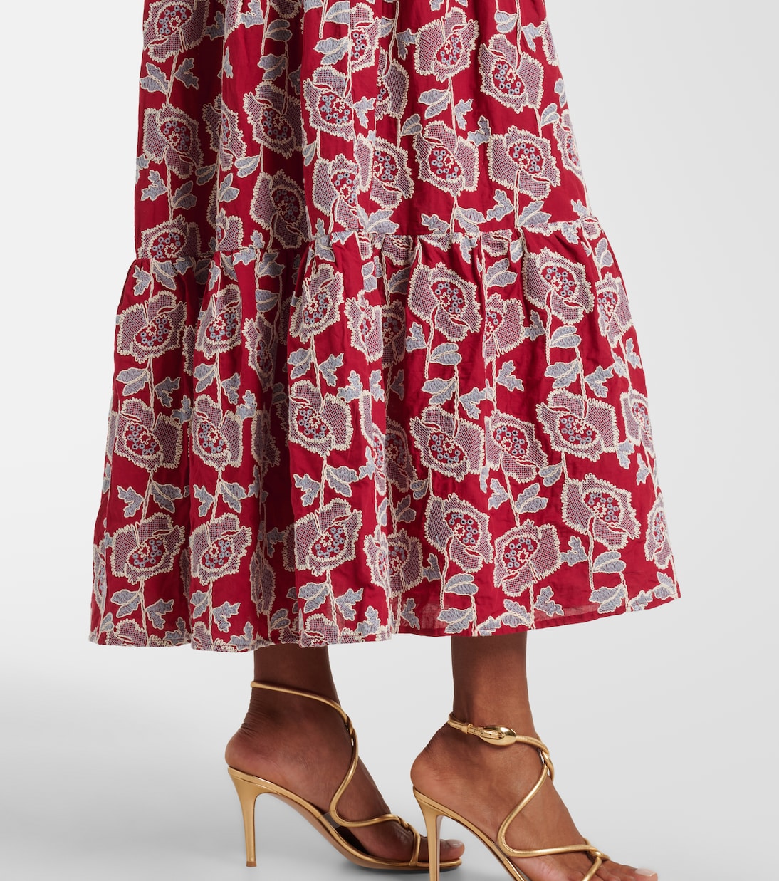 Embroidered cotton-blend shirt dress | Erdem