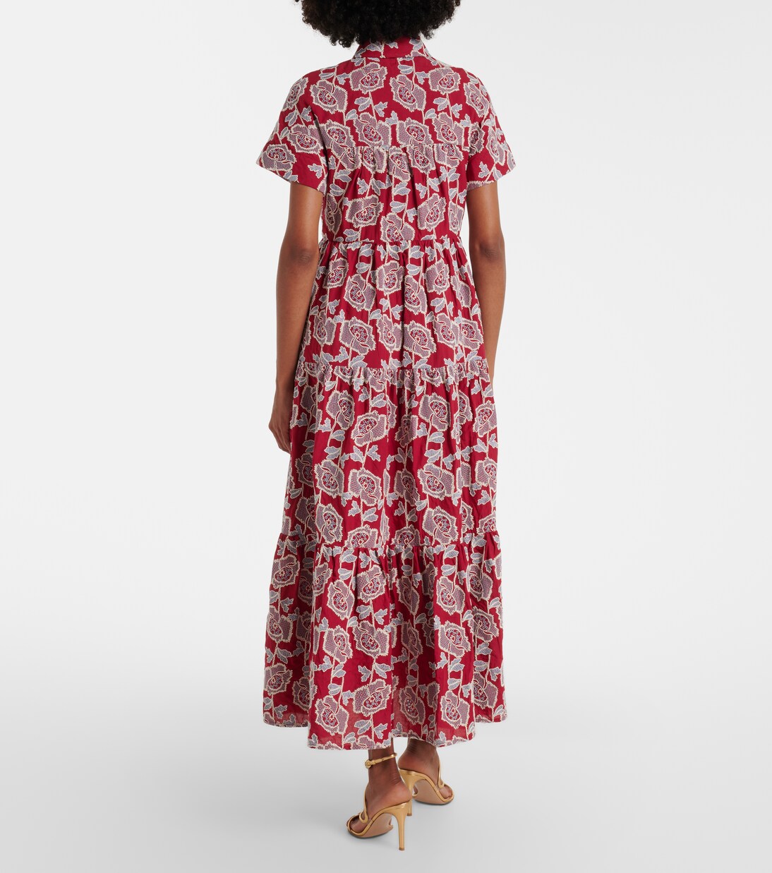 Embroidered cotton-blend shirt dress | Erdem