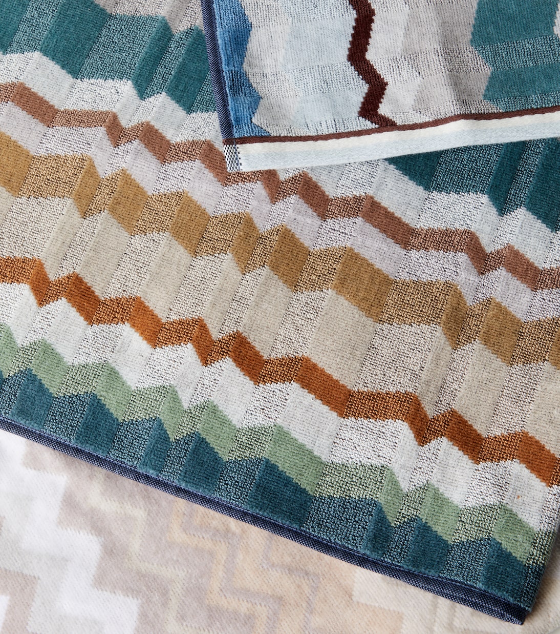 Eva set of 2 cotton terry towels | Missoni