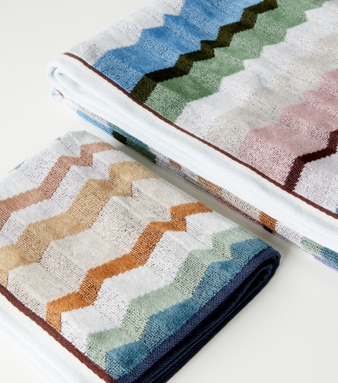 Eva set of 2 cotton terry towels | Missoni